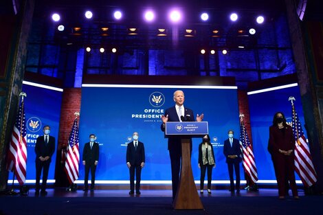 Biden presenta a su equipo diplomático y de seguridad en Wilmington, Delaware.