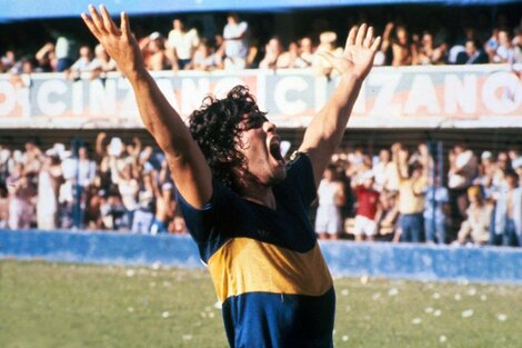 Diego Maradona, figura del Boca campeón del Metropolitano '81.