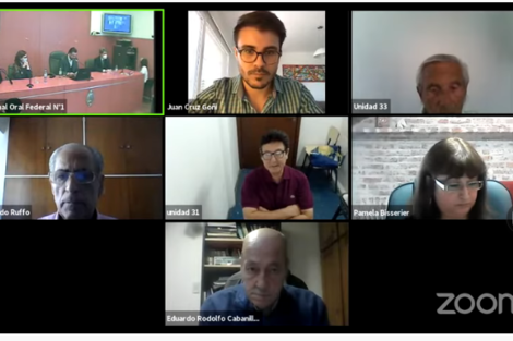 La audiencia del TOF 1 se realizó por teleconferencia.