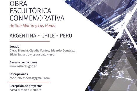 Un concurso para escultores de Argentina, Chile y Perú