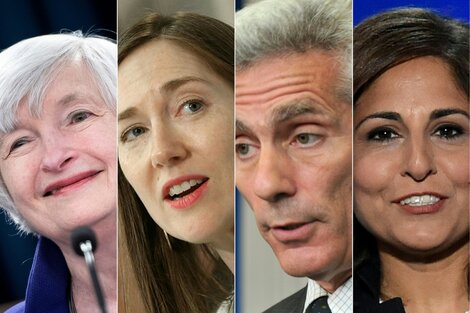 Janet Yellen, Heather Boushey, Jared Bernstein y Neera Tanden.