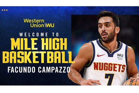 Campazzo, con la camiseta número 7 de Denver Nuggets.