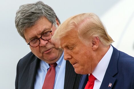 Barr y su referente político, Donald Trump.