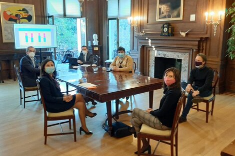 Un equipo del ministro está en Estados Unidos manteniendo reuniones técnicas.
