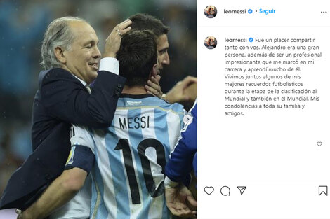 Messi y el mundo del fútbol recuerdan a Sabella