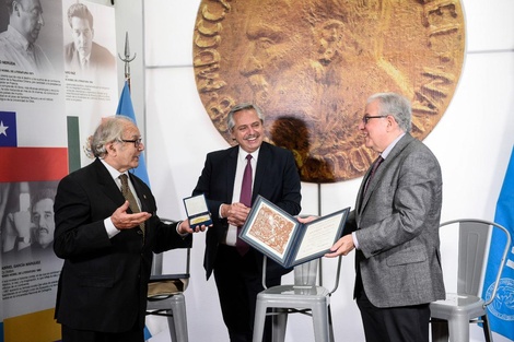 Alberto Fernández inauguró la Casa de los Premios Nobel Latinoamericanos