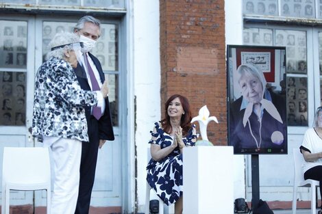 Alberto Fernández y Cristina Kirchner encabezaron el acto en la ex Esma.