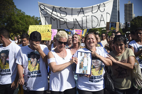 Una de las manifestaciones de familiares y amigos para reclamar justicia.