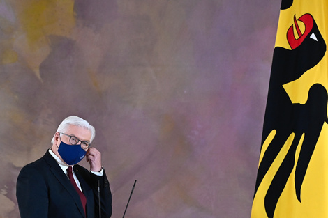 Presidente Steinmeier, advirtiendo a los alemanes de que viene otro confinamiento.