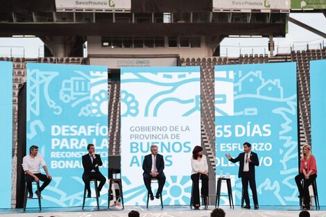 Alberto Fernández y Cristina Kirchner en La Plata: "El Frente de Todos sigue unido como siempre".