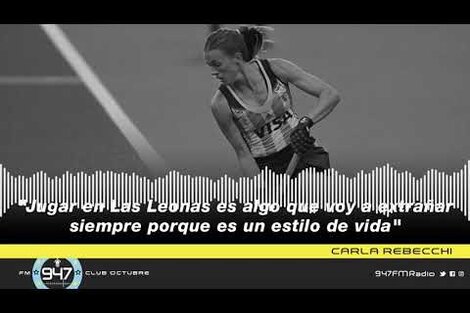 Carla Rebecchi, su adiós de Las Leonas y su posible retiro en 2021