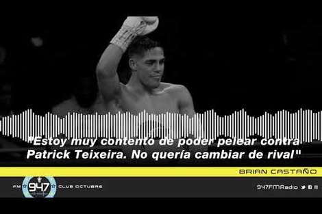 Brian Castaño: "Estoy contento de pelear contra Patrick Teixeira. No quería cambiar de rival"