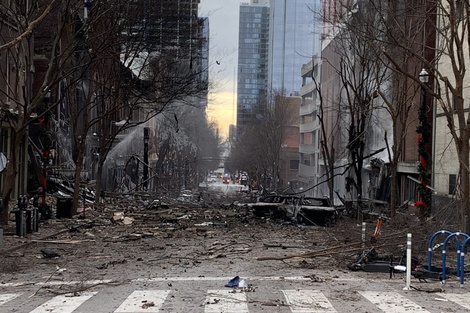 Estados Unidos: una explosión sacudió Nashville 