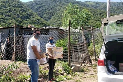 Algunas donaciones que llegaron al comedor en estos días