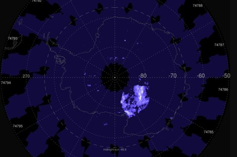 El cielo de la Antártida se pobló de nubes nocturnas brillantes  