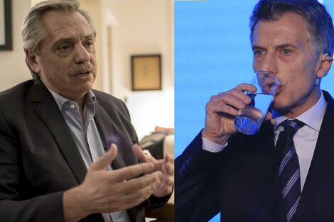 Alberto Fernández y Mauricio Macri.