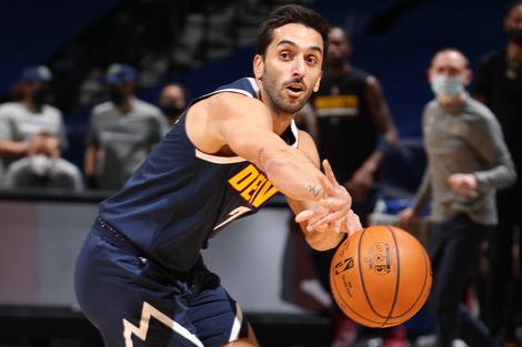 Facundo Campazzo volvió a destacarse en el triunfo de Denver Nuggets ante Minnesota Timberwolves