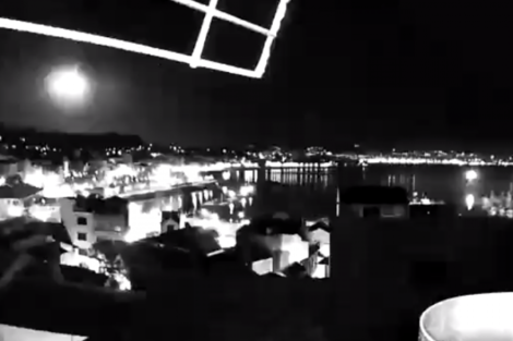Una bola de fuego iluminó el cielo de Galicia