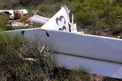 La avioneta se precipitó el sábado, alrededor de las 15