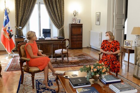 El encuentro entre Fabiola Yañez y Cecilia Morel