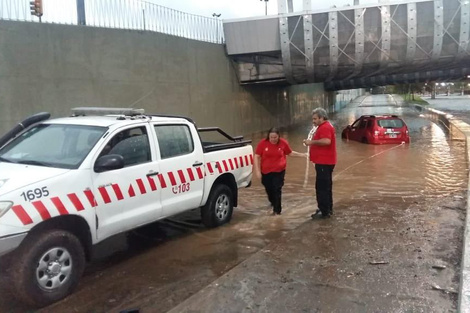 Las imágenes del fuerte temporal en San Luis y Córdoba