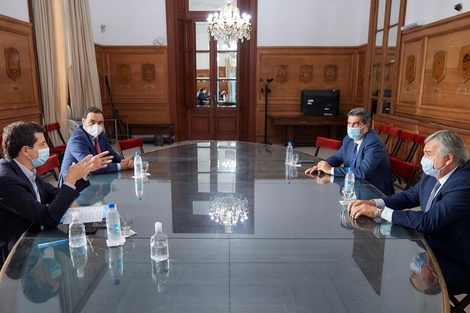 Tres gobernadores en la Casa Rosada