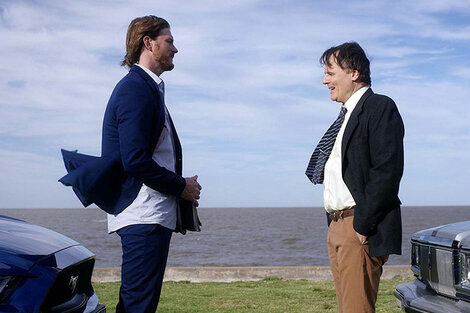 Joaquín Berthold y Luis Machín en una escena de Sector Vip.