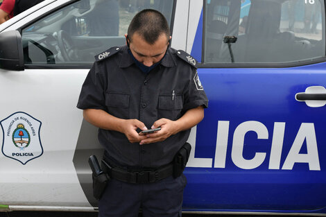 Un fallido intento de policías bonaerenses de adelantar la protesta 