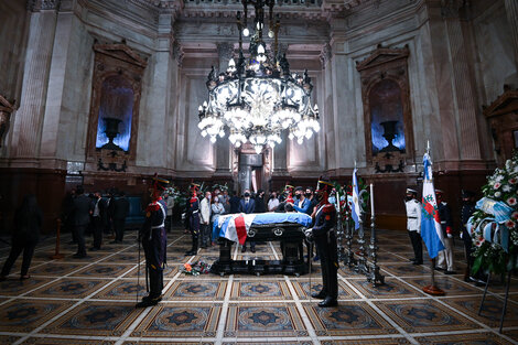 El velatorio de Menem en el Congreso