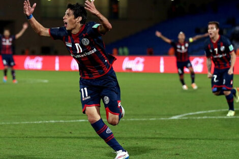 Pablo "Pitu" Barrientos, figura del San Lorenzo campeón de la Libertadores.