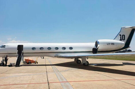 Cómo es el avión de Messi en el que Alberto Fernández viajó a México