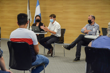 El subsecretario de Carrera Docente, Manuel Vidal, encabezó la reunión. 