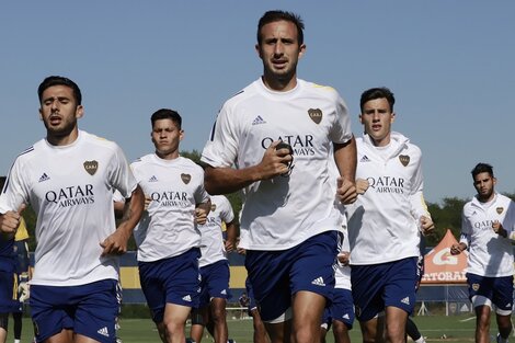 El plantel de Boca se prepara para el partido del domingo ante Sarmiento.  (Fuente: Prensa Boca)