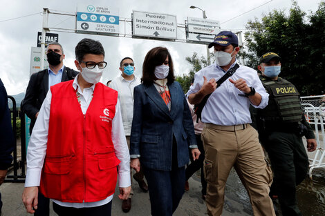 Arancha González Laya cruzó a Cúcuta, en Colombia. 