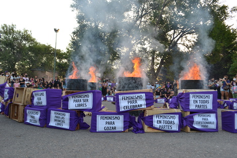 Acciones por el 8M en Neuquén, (Fuente: Archivo La Revuelta)