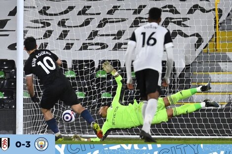 Premier League: a más de un año, gol de Agüero en el éxito del City 