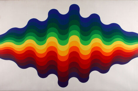 Ondas 110 nº8, 1974, de Julio Le Parc