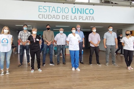 Reanudan la vacunación en el Estadio Único pese al partido River-Atlético Tucumán 