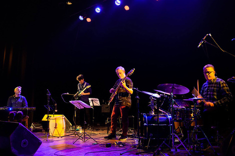 Marcelo Vizzarri, Julio Fioretti, Gustavo Marozzi y Javier Allende son Mobyfreak. (Fuente: Ruth Theler)