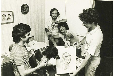David, Manuel, El Tomy y Santa María.