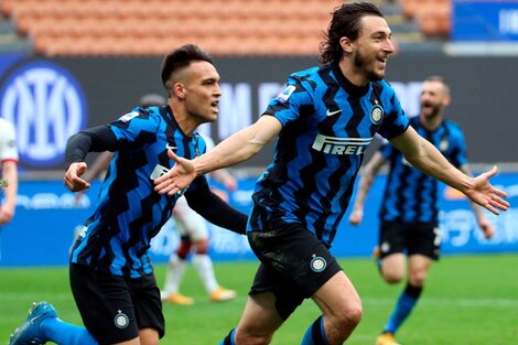 Inter ganó y se afirma en la cima de la Serie A de Italia