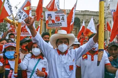 Pedro Castillo en campaña.