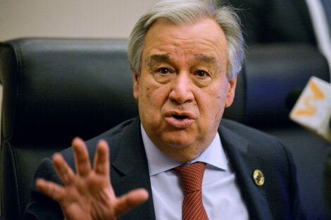 Antonio Guterres, el representante de Nacionales Unidas