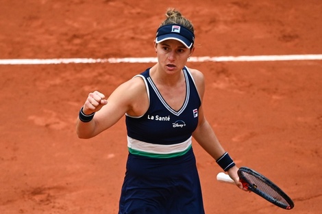 Nadia Podoroska, primera raque del equipo argentino.