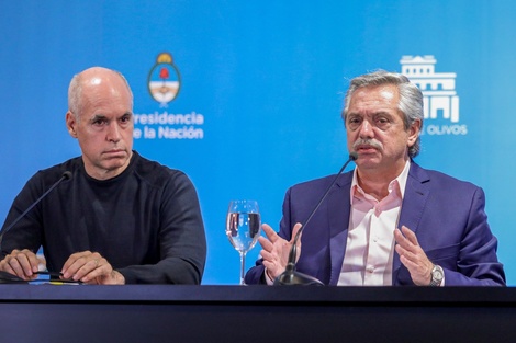 El presidente Alberto Fernández se reunirá con el jefe de gobierno porteño, Horacio Rodríguez Larreta.