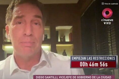 Diego Santilli: "Vamos a trabajar para el lunes tener clases"