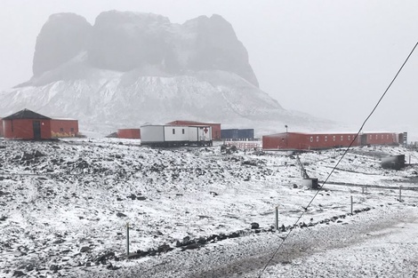 Base Carlini, en las islas Shetland del Sur. 