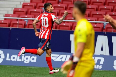 Angel Correa abrió la victoria del Atlético de Madrid