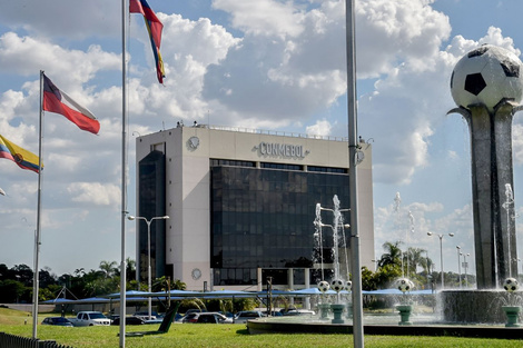 La sede de la Conmebol en Paraguay.