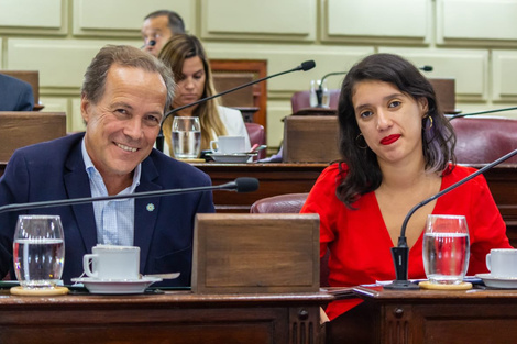 Rubén Giustiniani y Agustina Donnet.